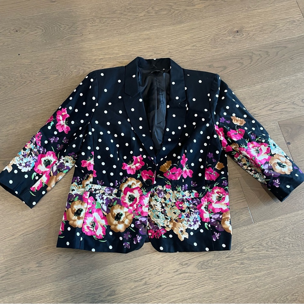 💐NOTATIONS Floral Pattern Blazer💐